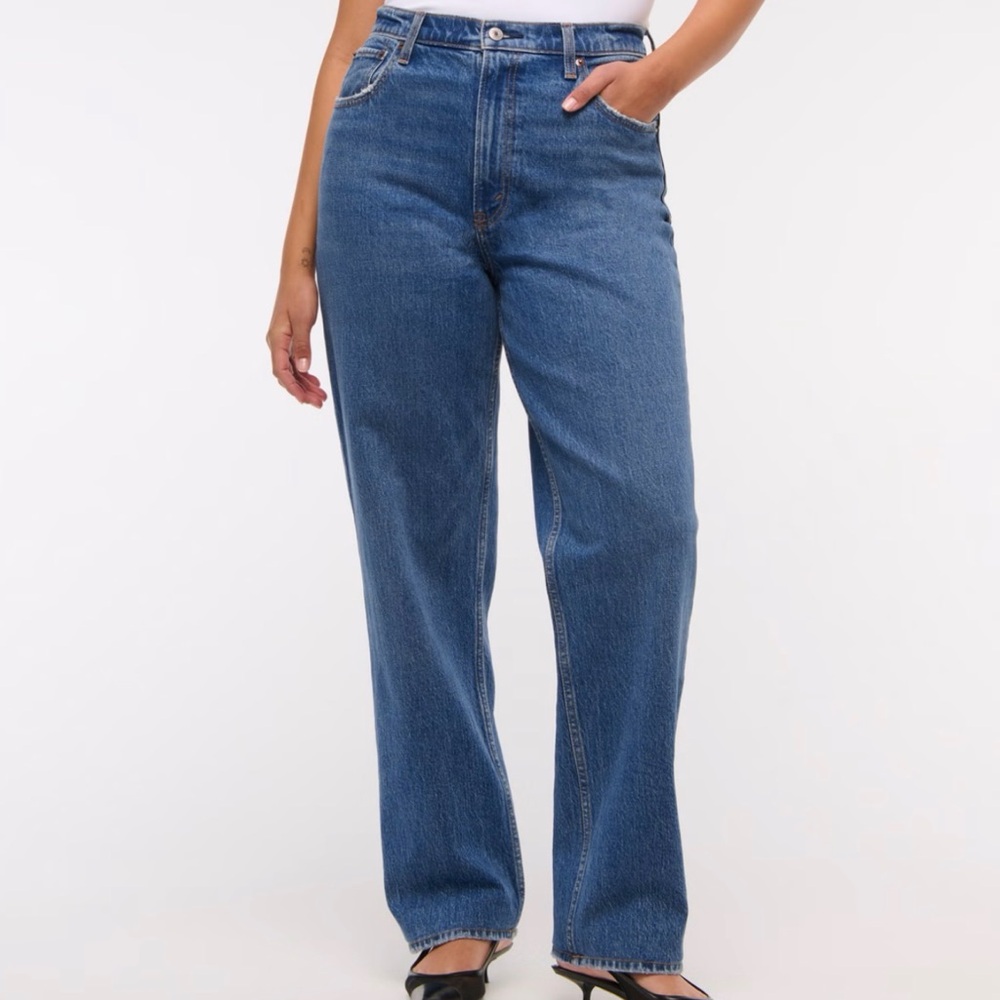 Abercrombie & Fitch 90’s Straight Ultra High Rise Curve Love 28S/6S